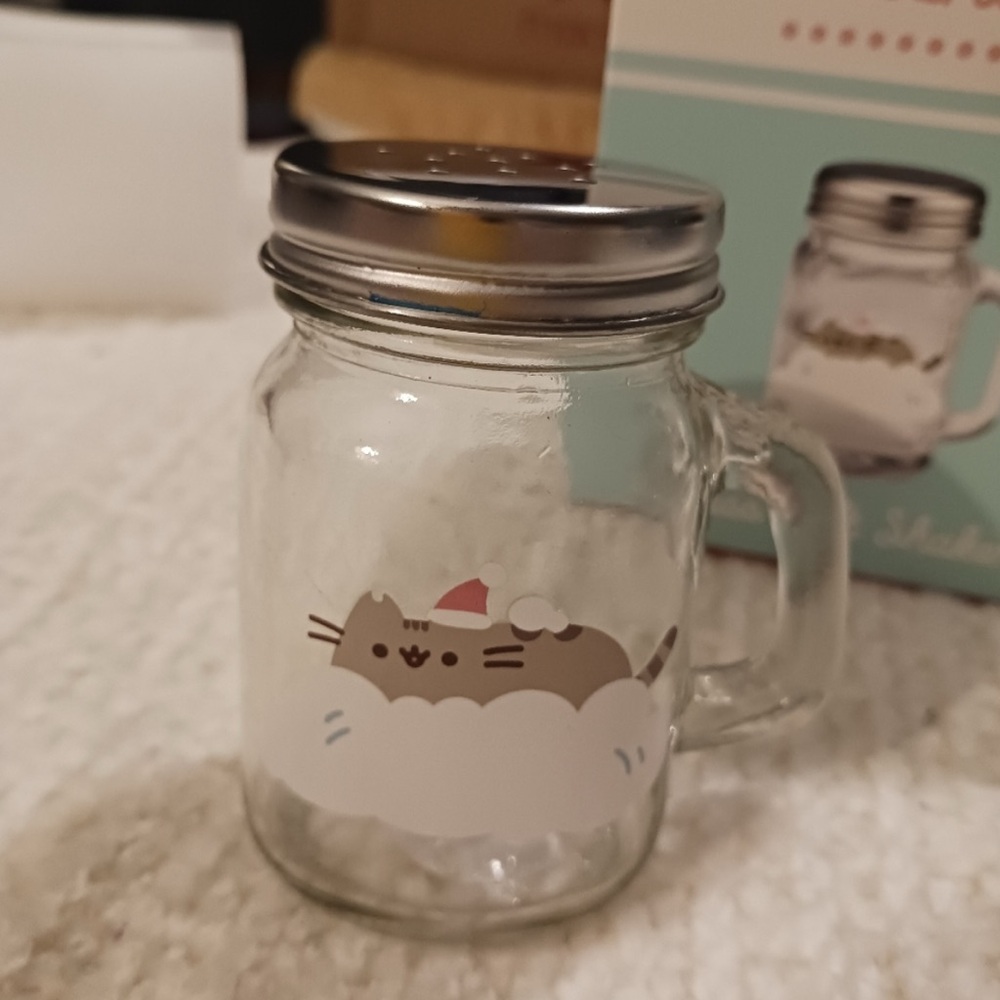 NWT! PUSHEEN GLASS SALT SHAKER